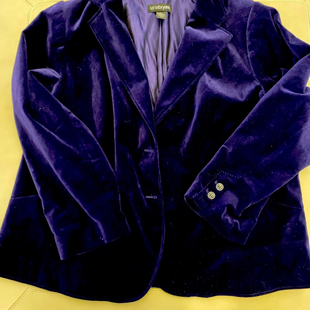 Lane Bryant Velour Blazer